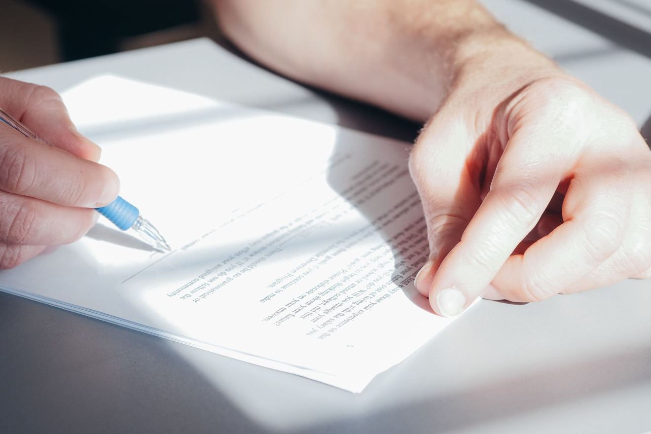 Ondertekening van een financieringsovereenkomst